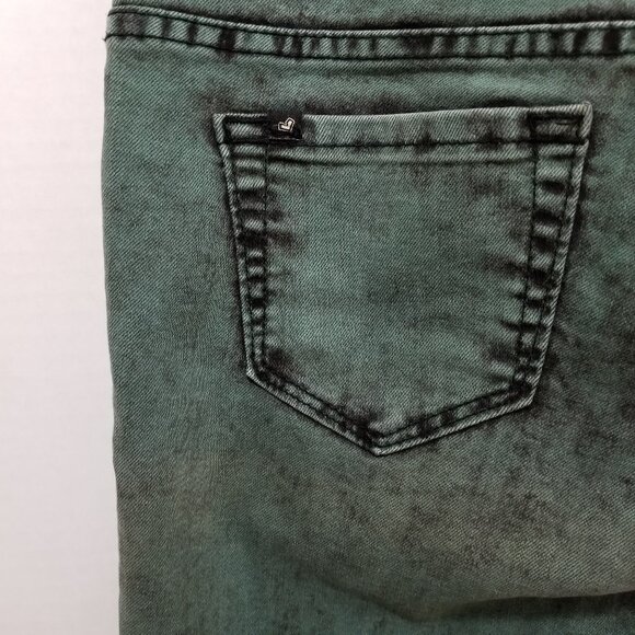 Lovesick jeans 3 distressed acid wash tie dye skinny low rise denim Hot Topic - Picture 9 of 16
